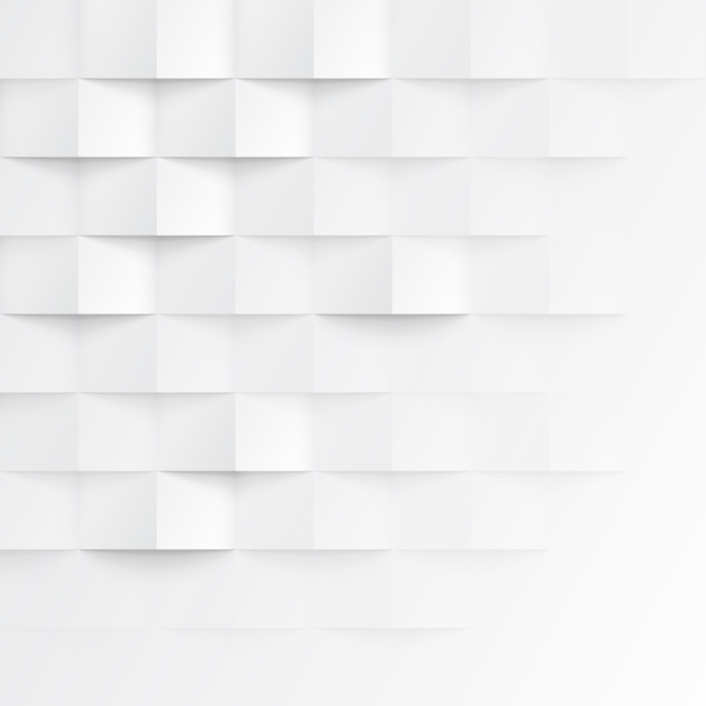 Abstract 3d white geometric background White seamless texture with 1000x1000