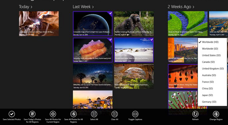 Free download Bing Wallpaper Viewer is available with a freeware