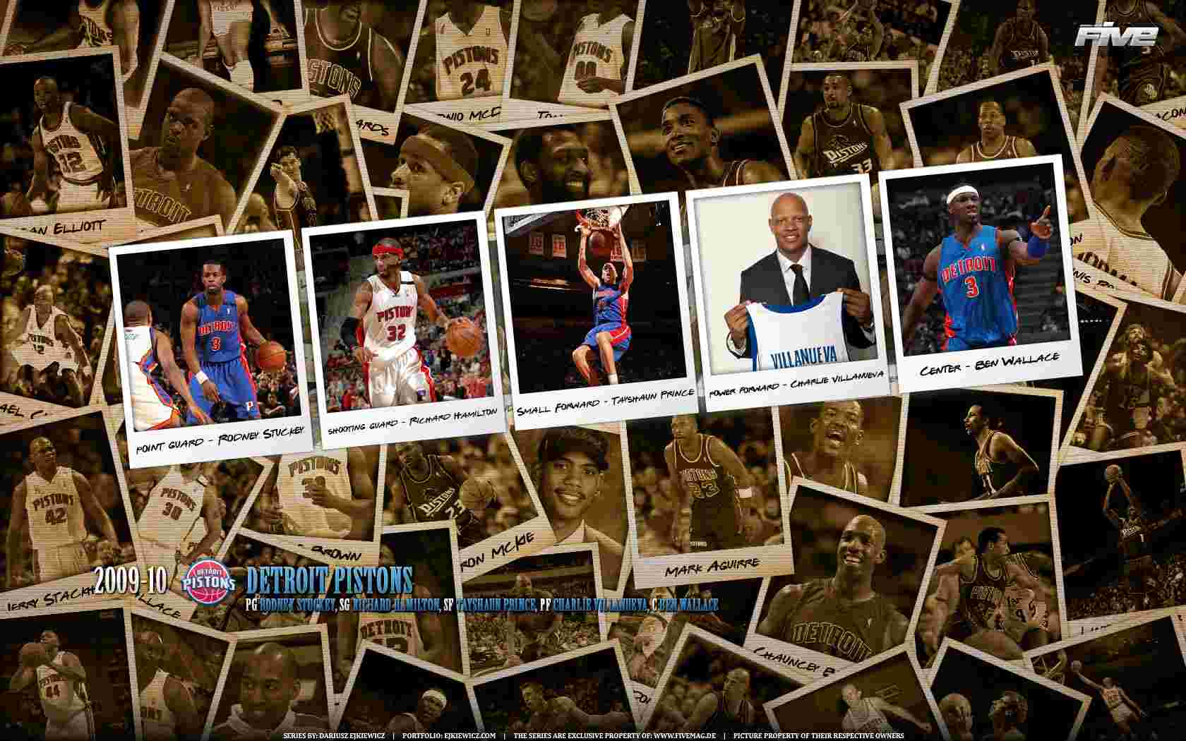 Detroit Pistons Polaroid Widescreen