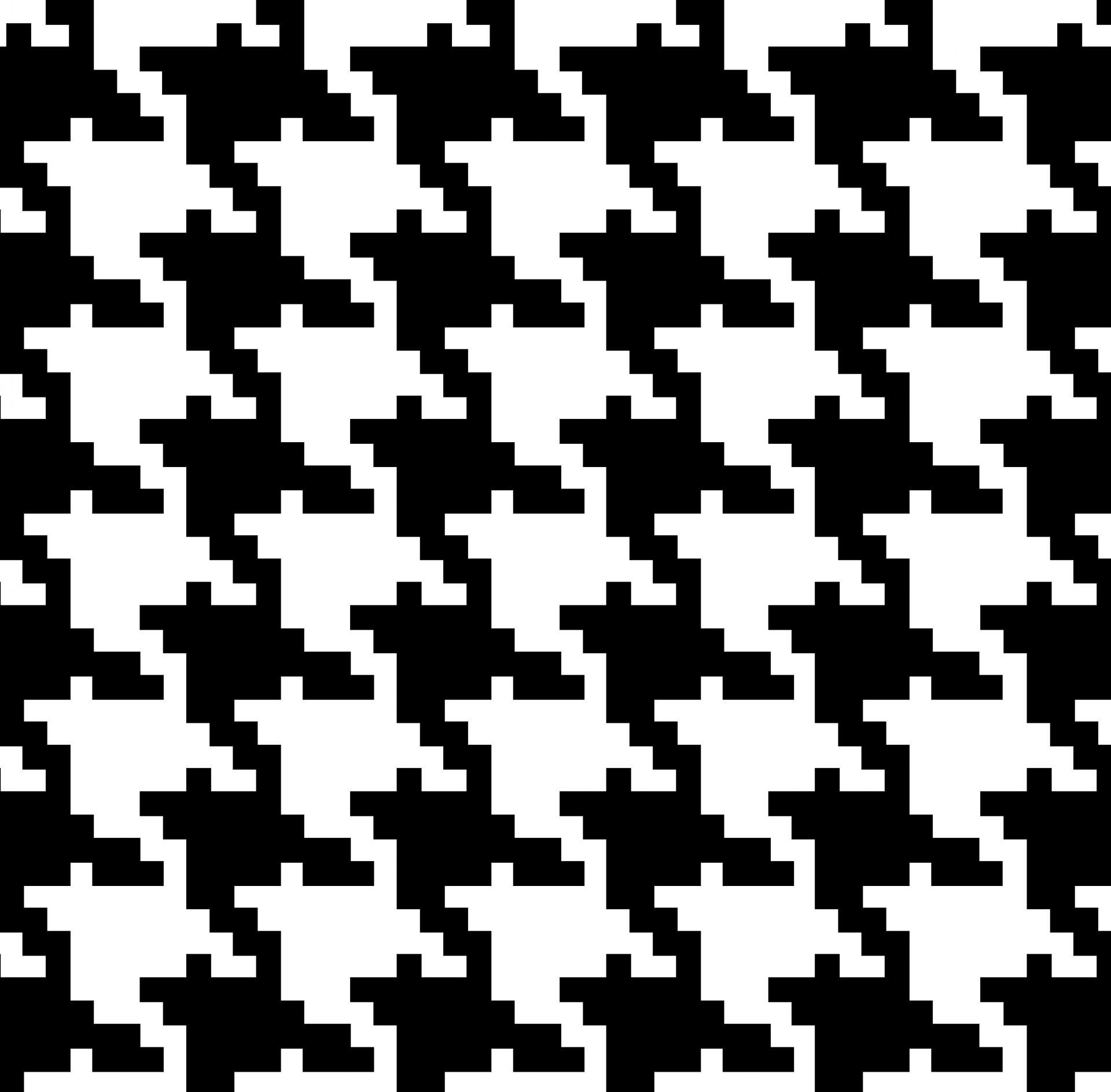 Royalty Retro Black And White Houndstooth Pattern Background