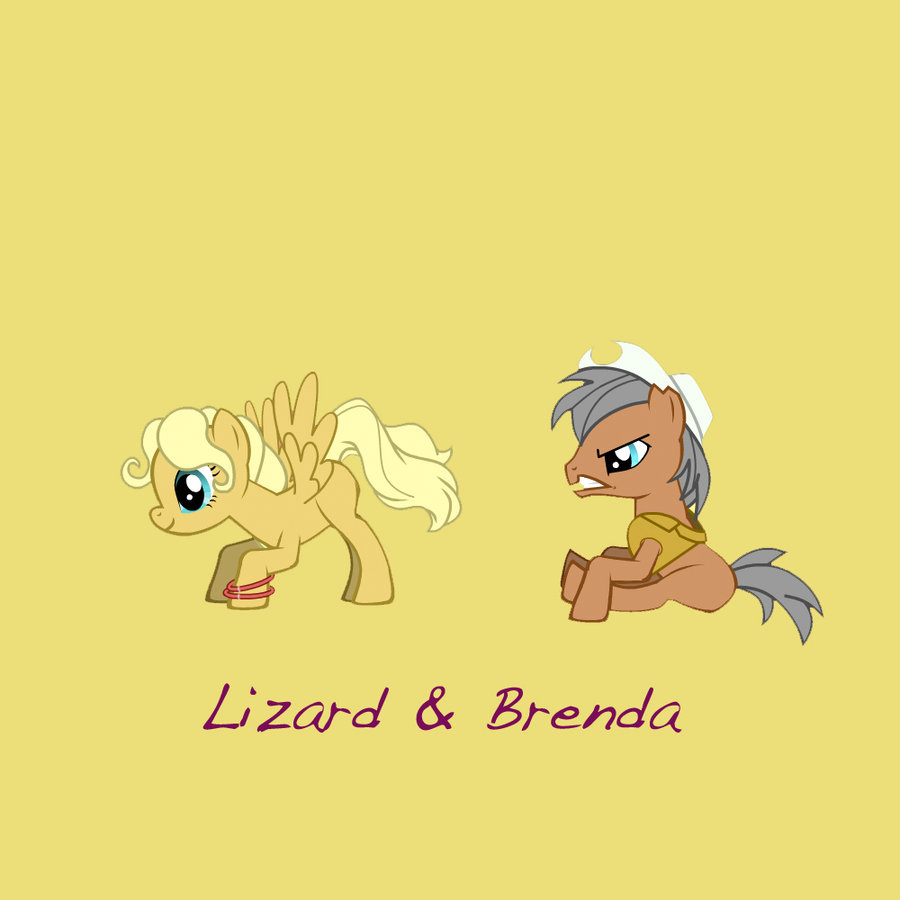 Mlp Lizard And Brenda By Littleclover16