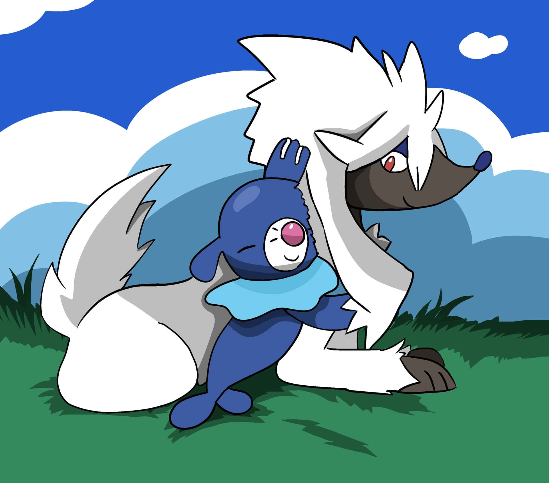 Furfrouand Popplio Friendly Playtime 653xlzdbmhfadevt Wallpaper