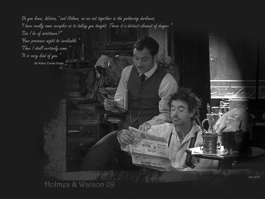 Sherlock Holmes Jude Law And Robert Downey Jr Wallpaper