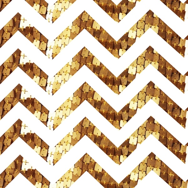 Gold Chevron Wallpaper Sequin Stretched