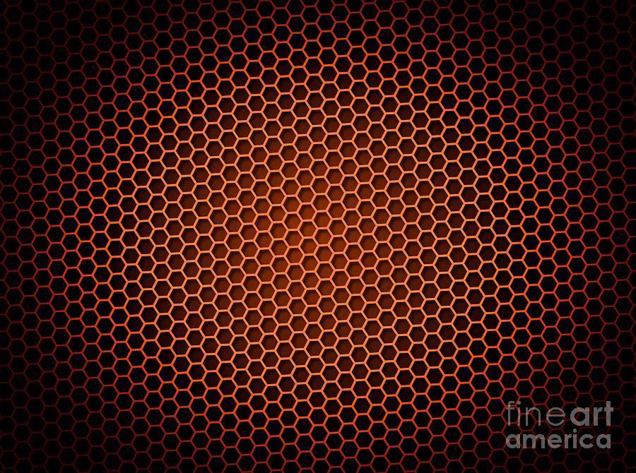 Honeyb Background Red Digital Art