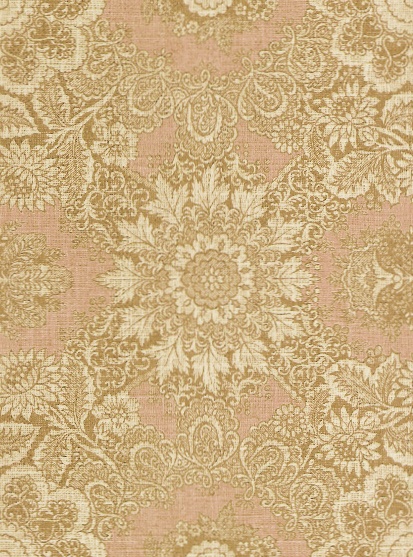 Brocade Blush Fabric Wallpaper