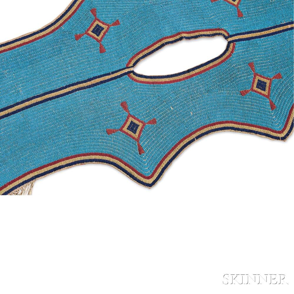 Lakota Beaded Buffalo Hide Woman S Dress Yoke Detail With Image