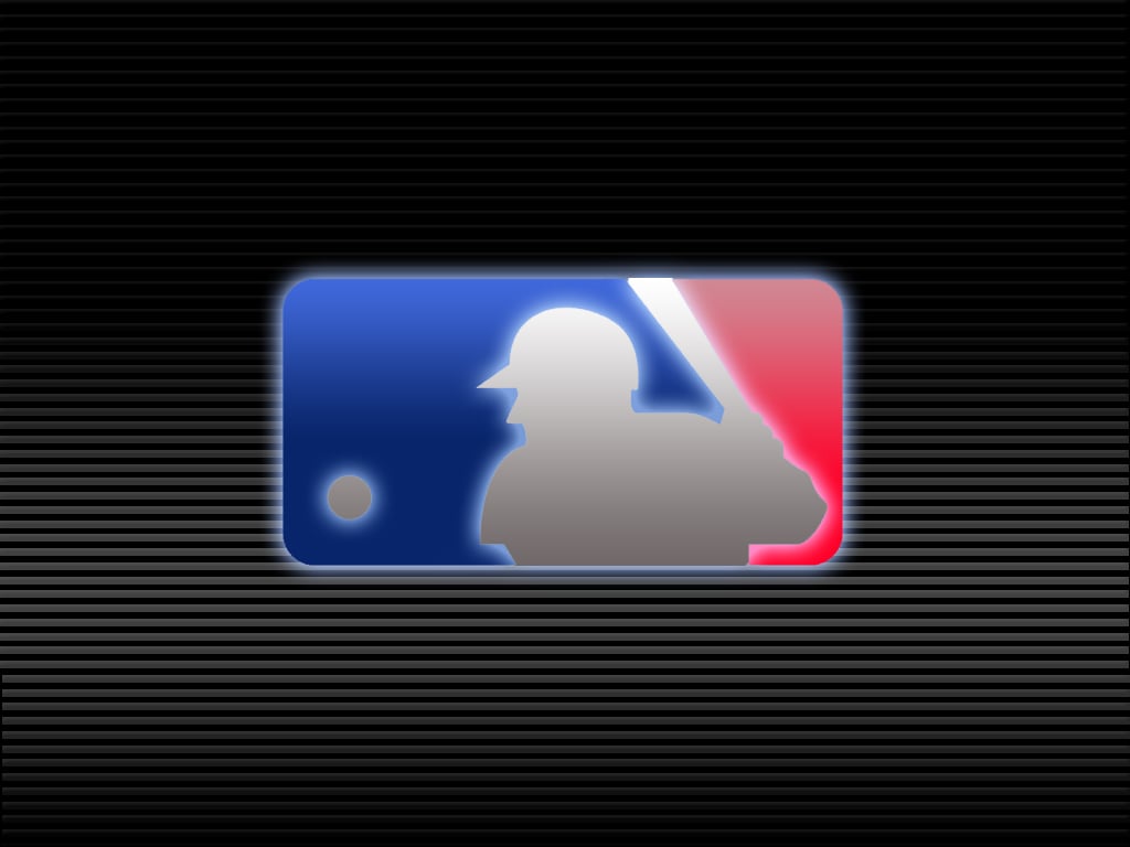 MLB Logo Black Blue White Red Wallpaper HD Desktop Widescreen High
