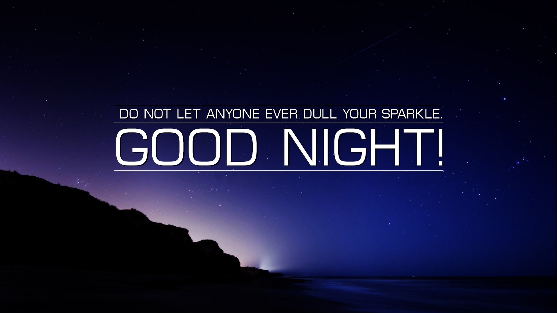 Good Night Wishes Quotes Wallpaper New HD