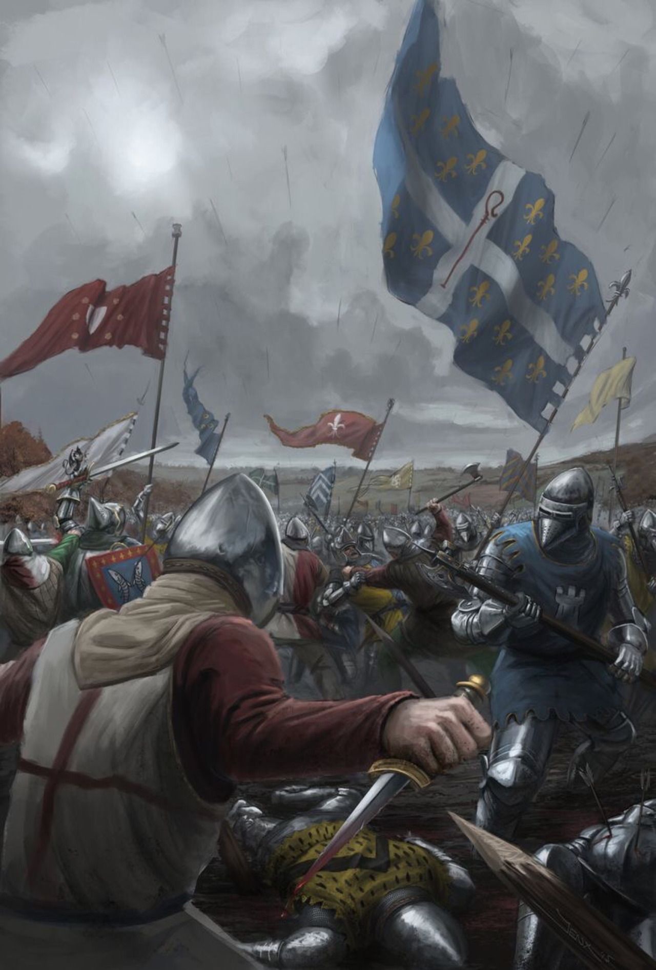 Battle Of Agincourt By Rob Jenkins Medieval Art Military