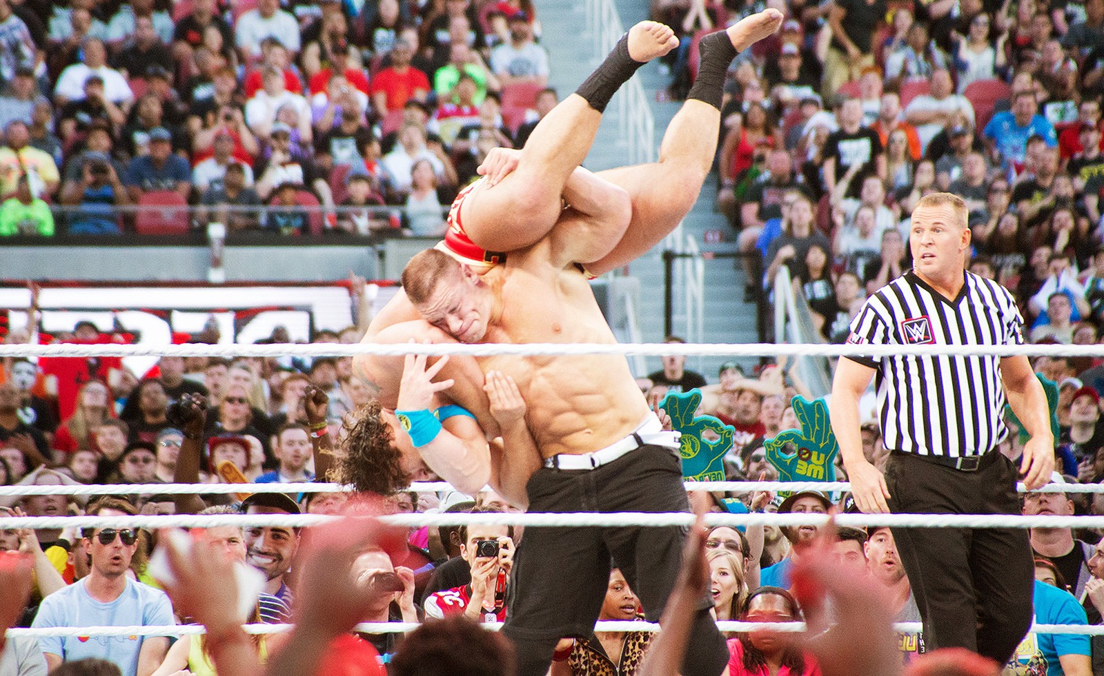 Wwe Superstars Extreme Rules John Cena Vs Rusev Wallpaper