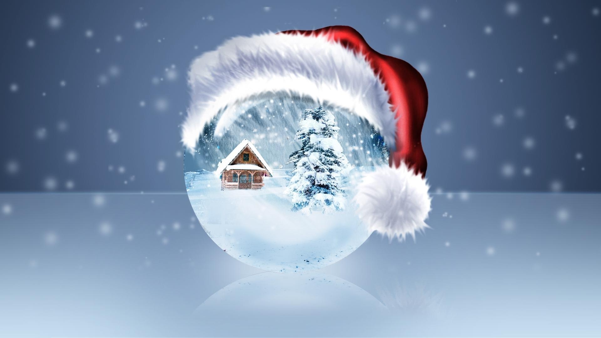 Christmas Xmas Tree Santa Claus Hat Winter