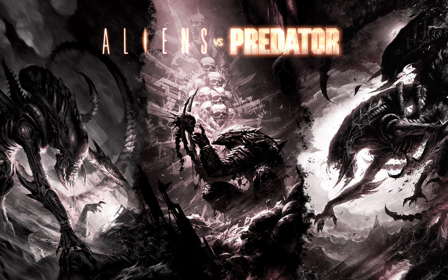 Alien Vs Predator By Francoferrari Fan Art Wallpaper Movies Tv