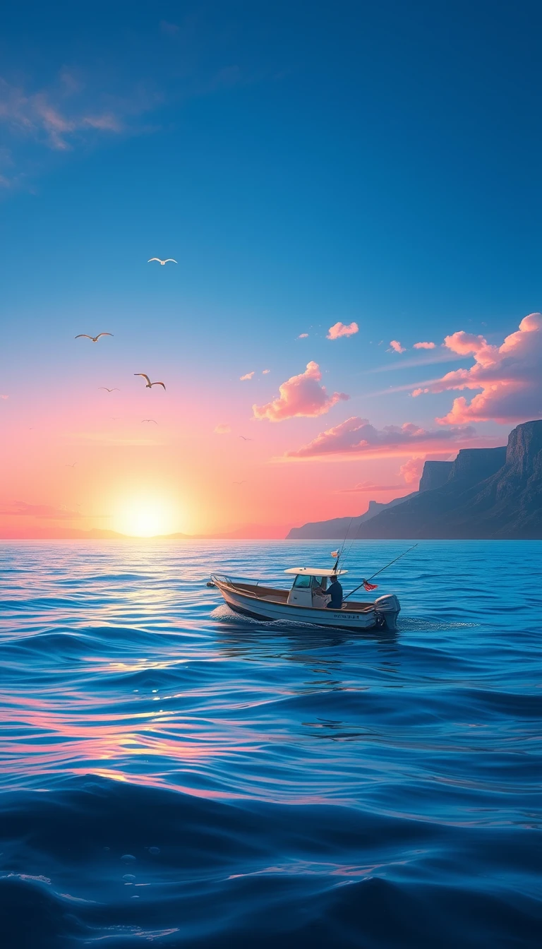 Ocean Fishing Wallpaper