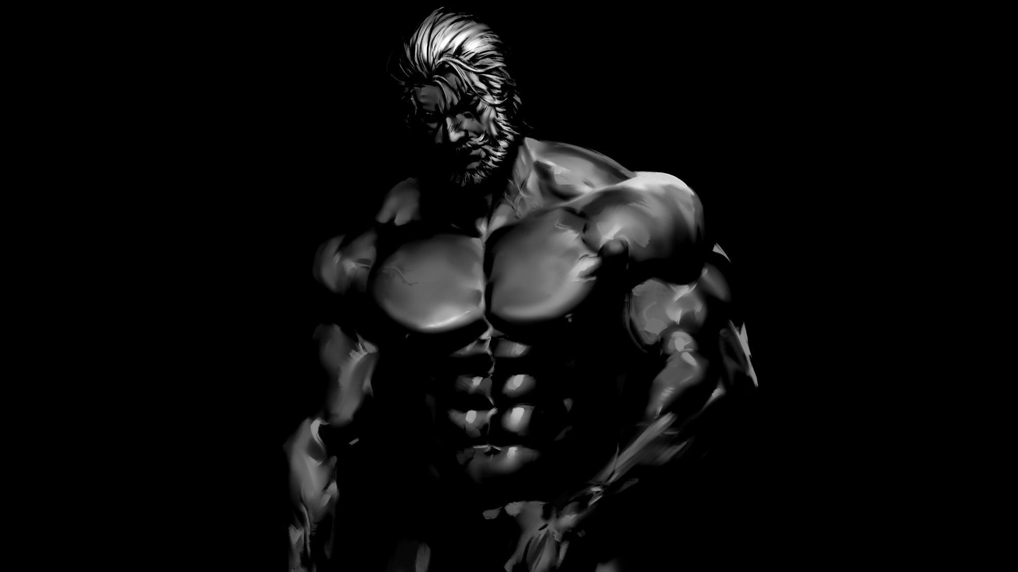 Pose Muscle Gym Bodybuilder Dumbbells Abs 5k Press HD Wallpaper