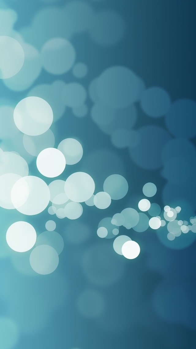 Blue and White Bokeh Wallpaper   Free iPhone Wallpapers