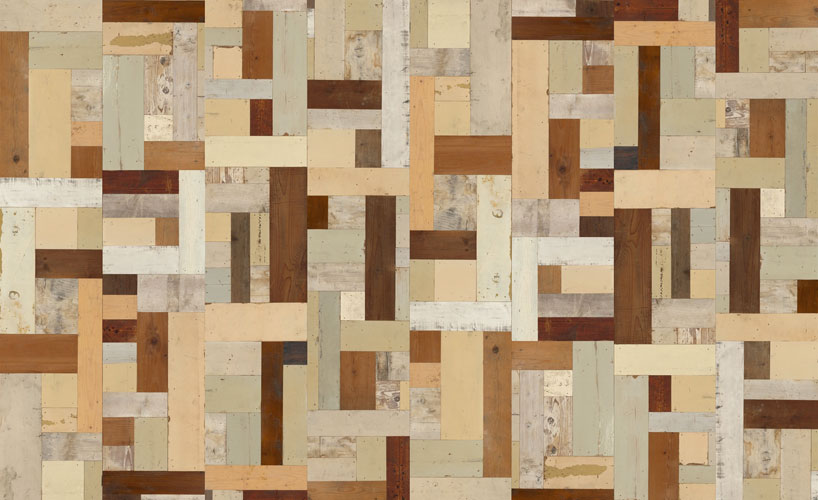 Faux Reclaimed Wood Wallpaper