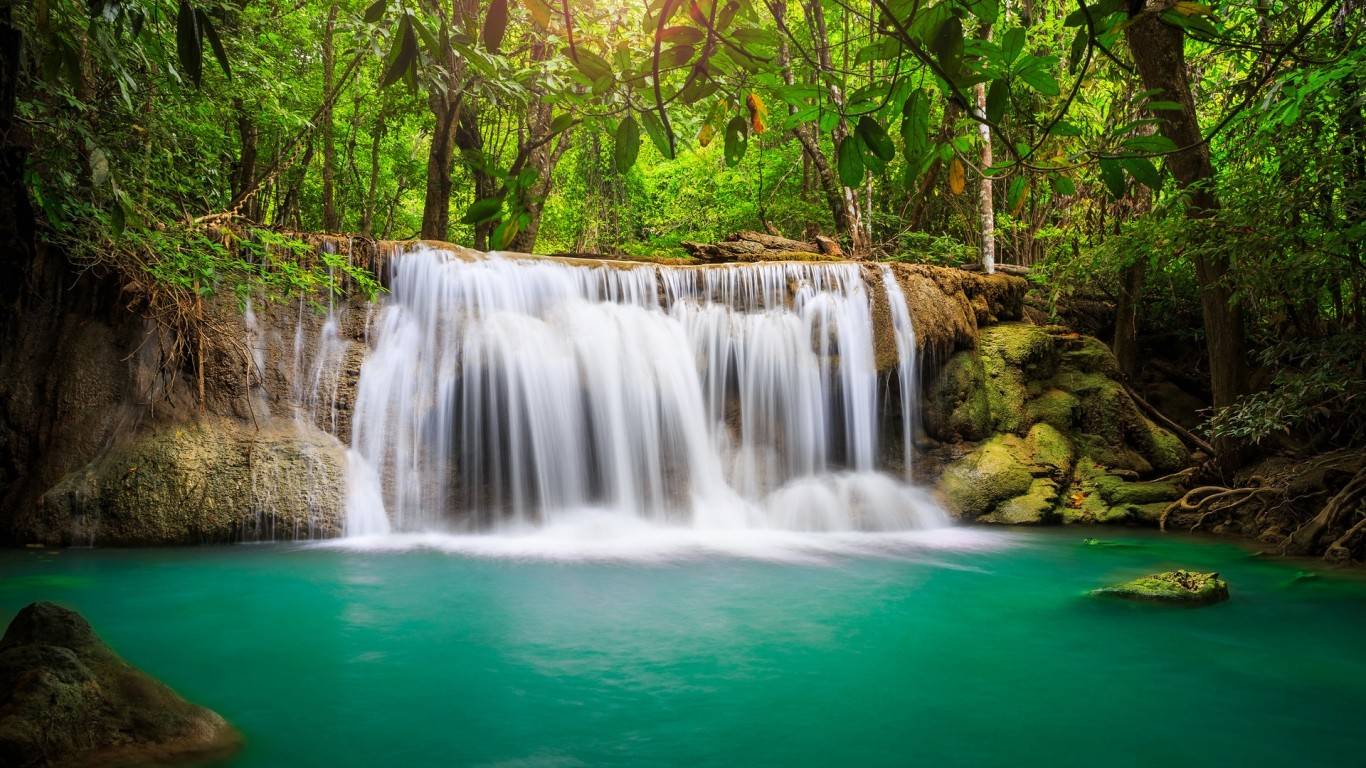 Rainforest Waterfall Wallpaper For PC Free Download Of Rainforest