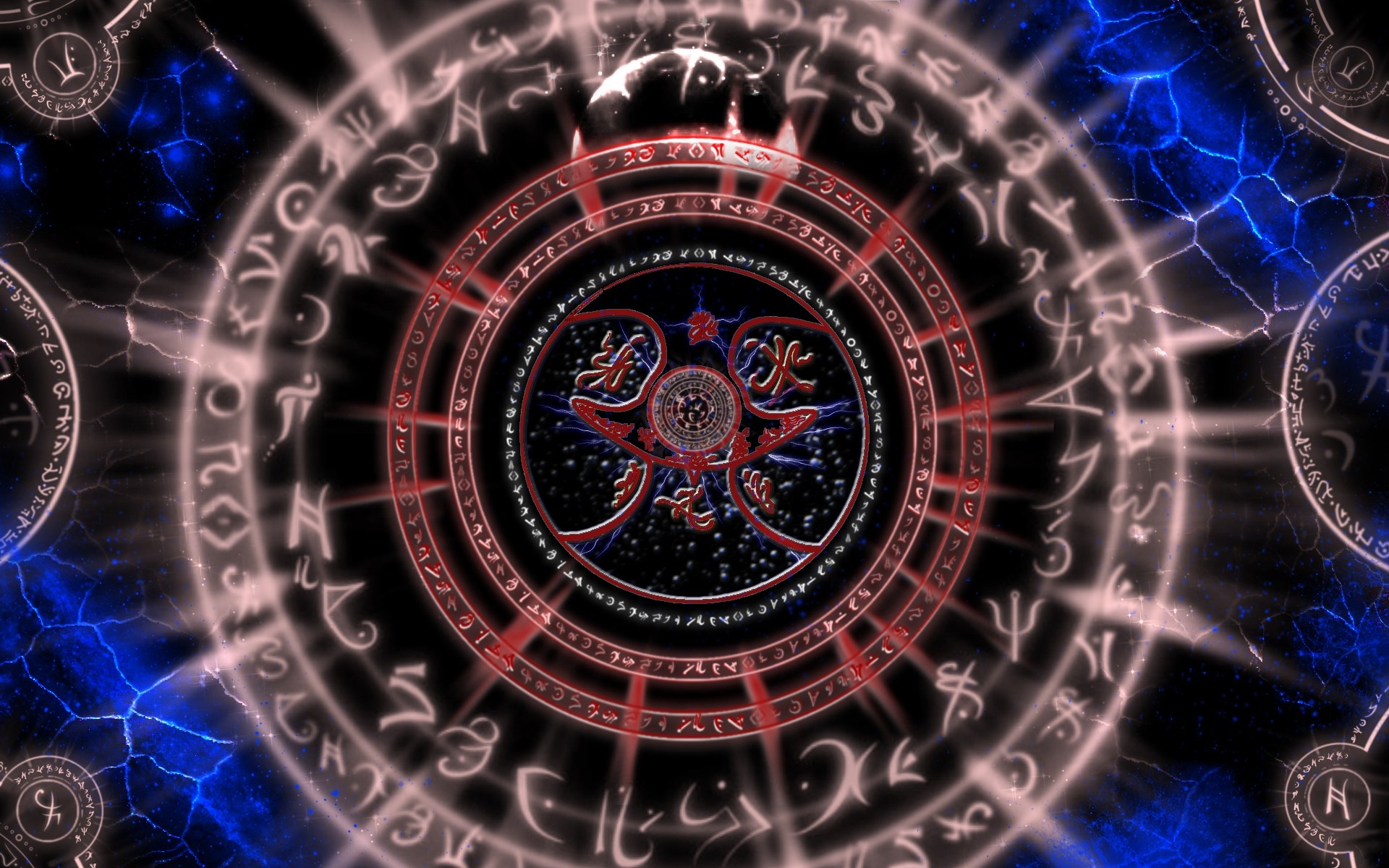 Wallpaper Circle Mysterious Divination Circuit Magic