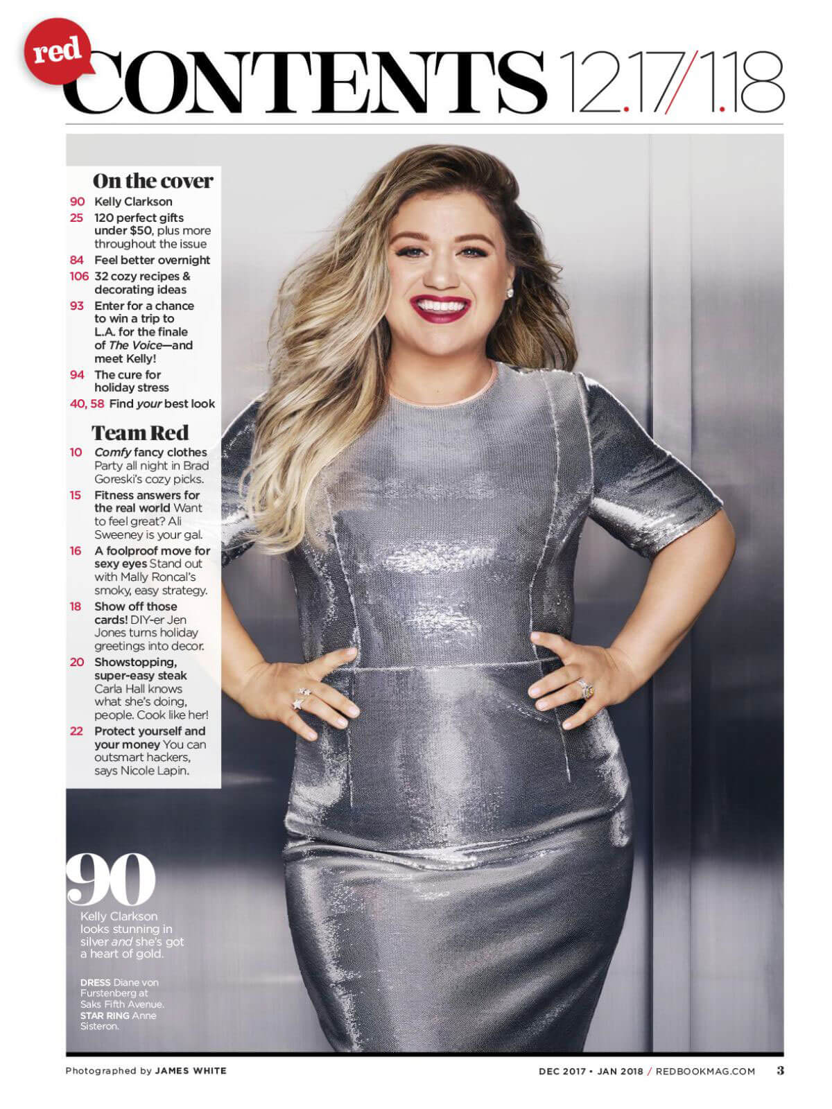 Kelly Clarkson Stills in Redbook Magazine December