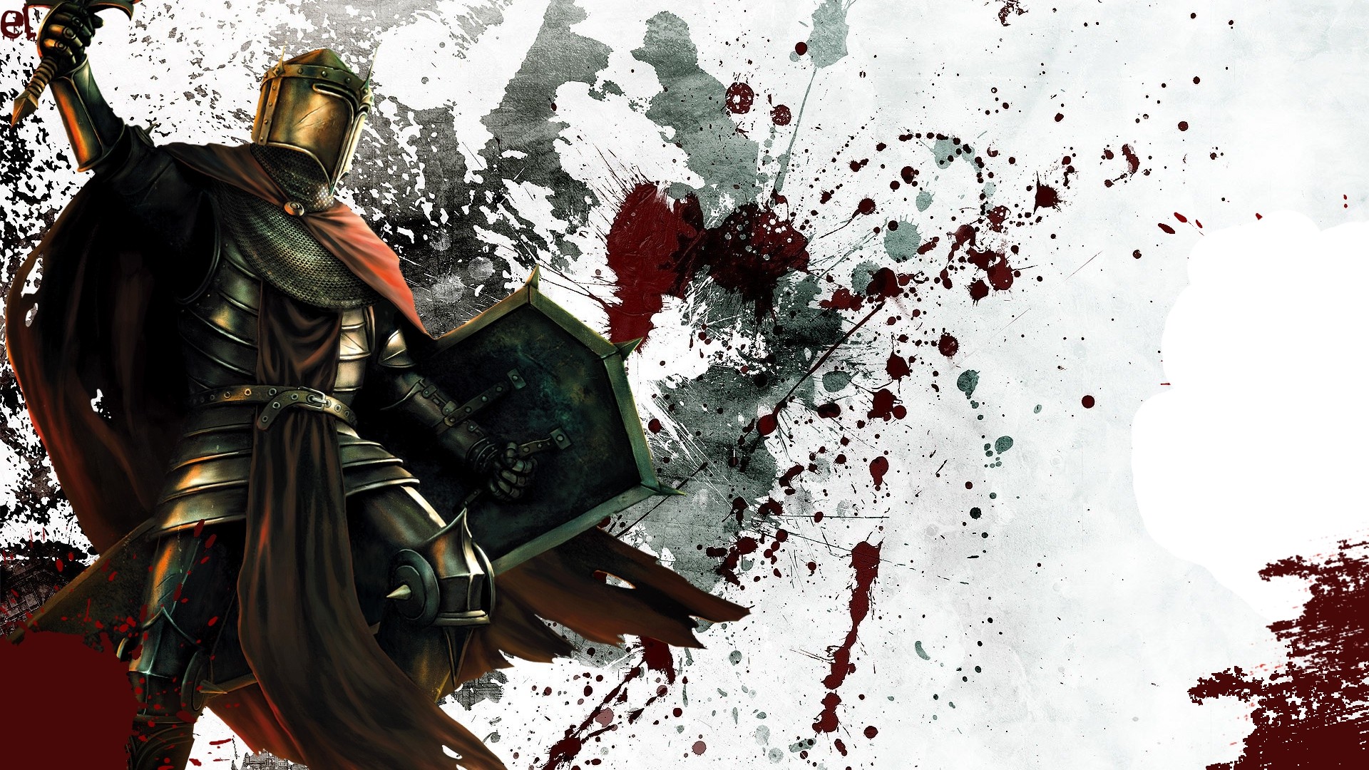 Medieval Black Knight Wallpaper