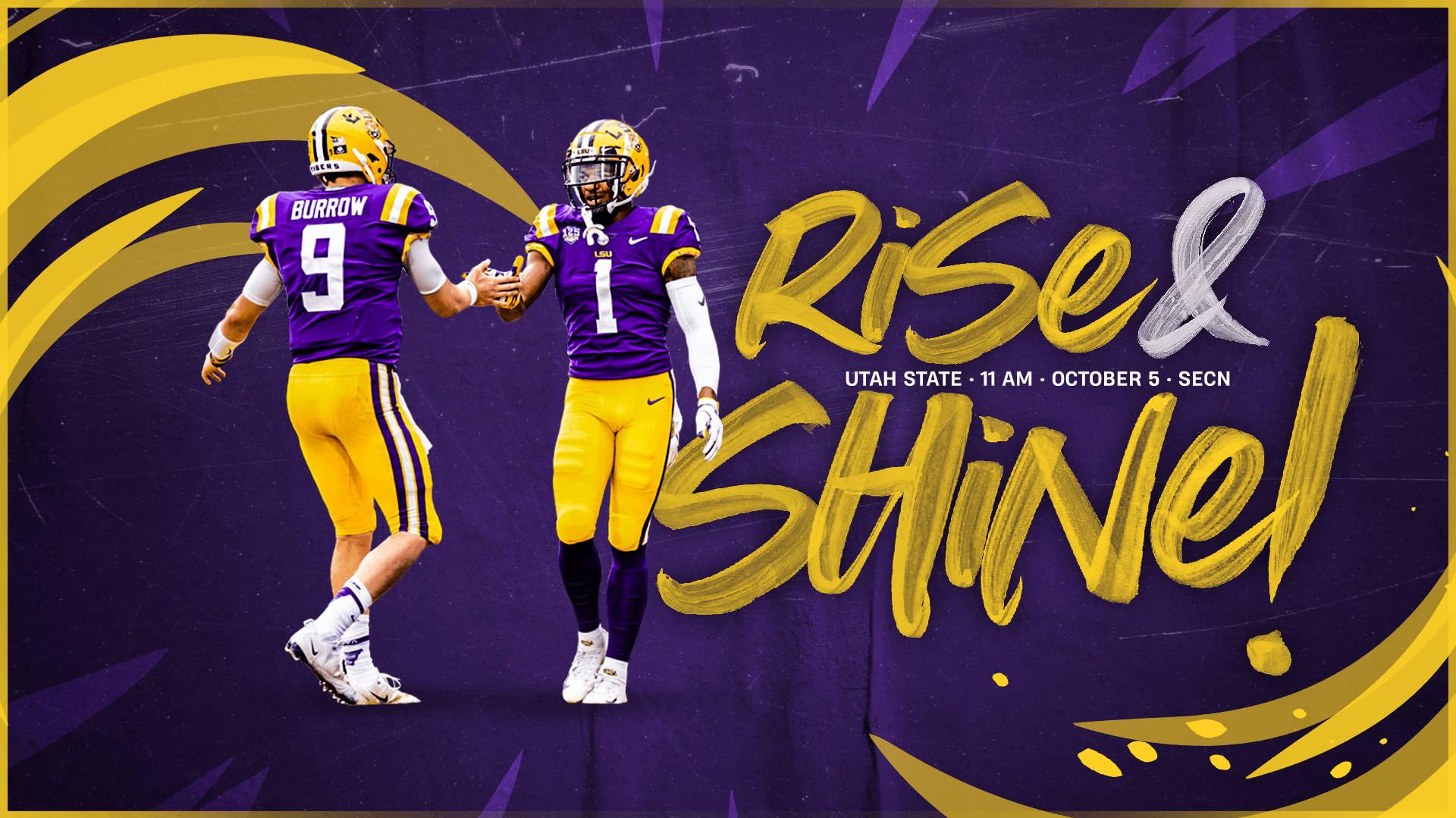 Justin Jefferson Rise And Shine Poster Wallpaper