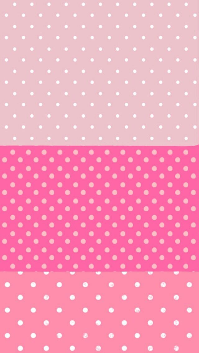 Pink Spots Dots iPhone Wallpaper Background Phone Lockscreen