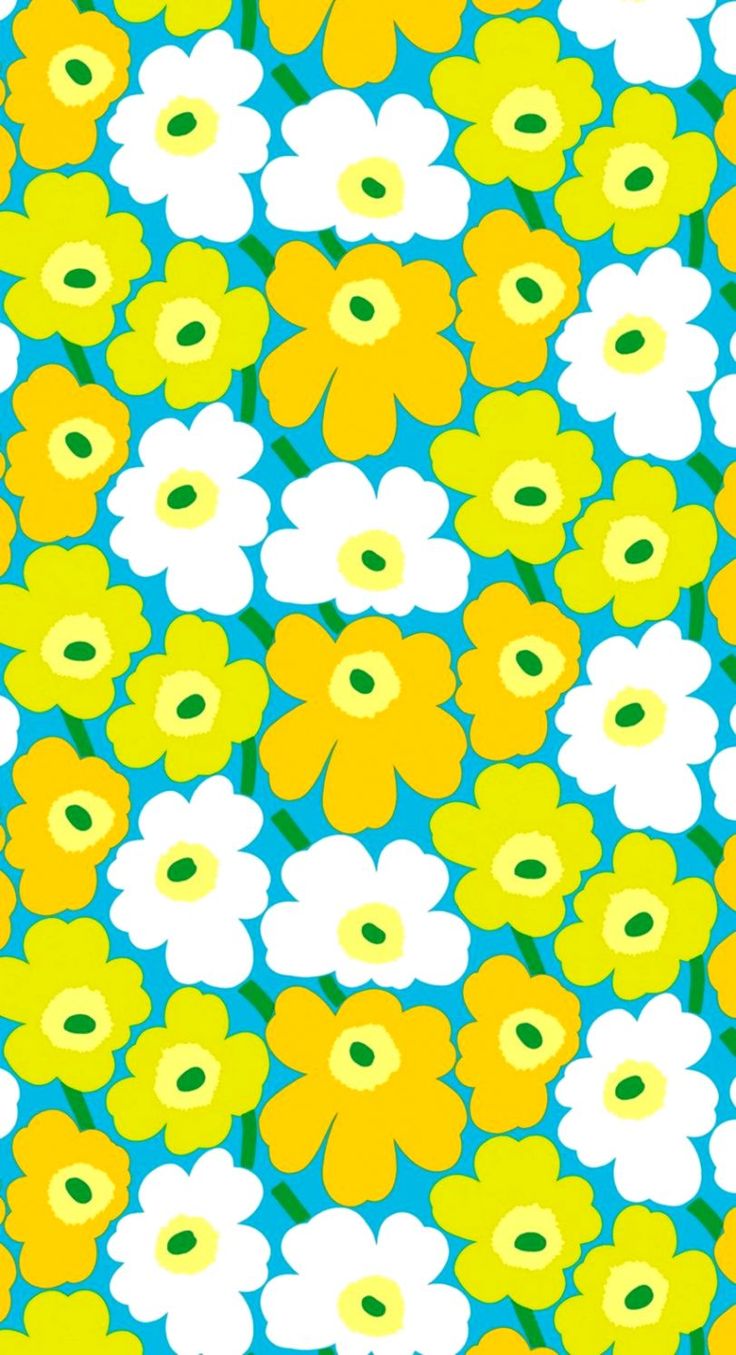 Marimekko Unikko iPhone Wallpaper Textiles Fabric