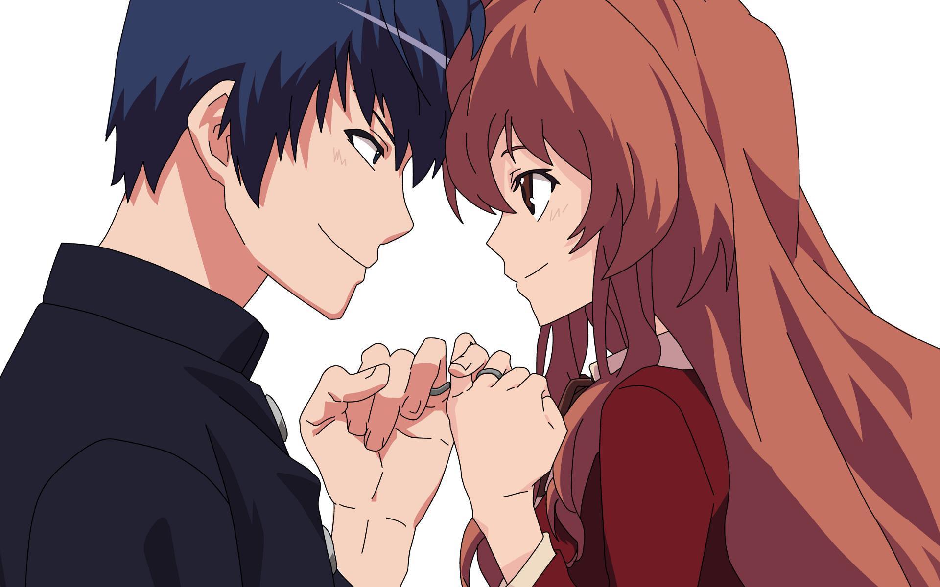 HD Cute Anime Couple Background Wallpaper