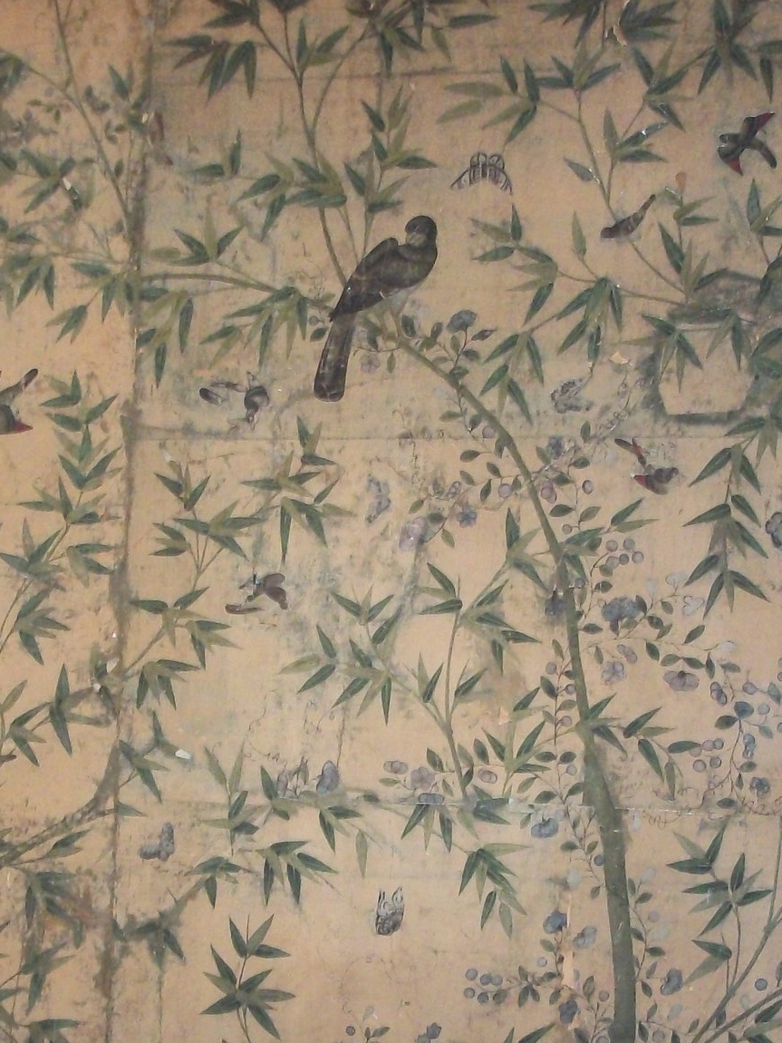 Antique Chinese 18th Century Scenic Wallpaper