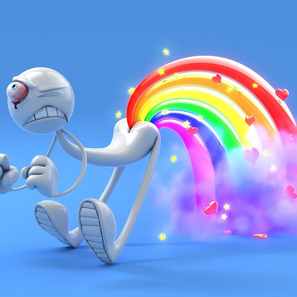 Rainbow Fart Tablet Wallpaper And Background