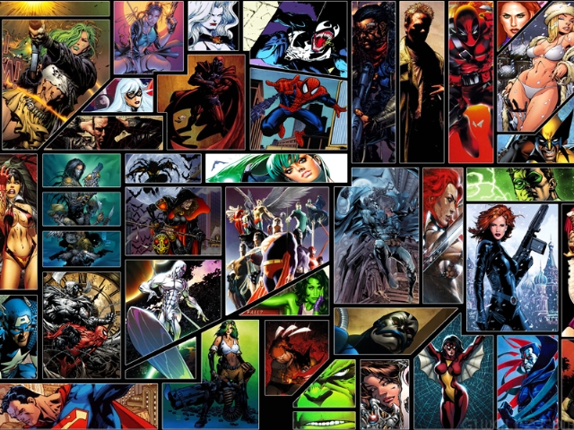 Comic Collage Wallpaper Cellular Comic Collage iPhone Wallpaper 640x480