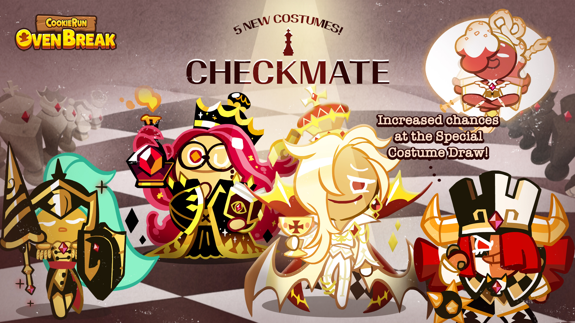 Cookierun On Checkmate The New Chess Themed Costumes