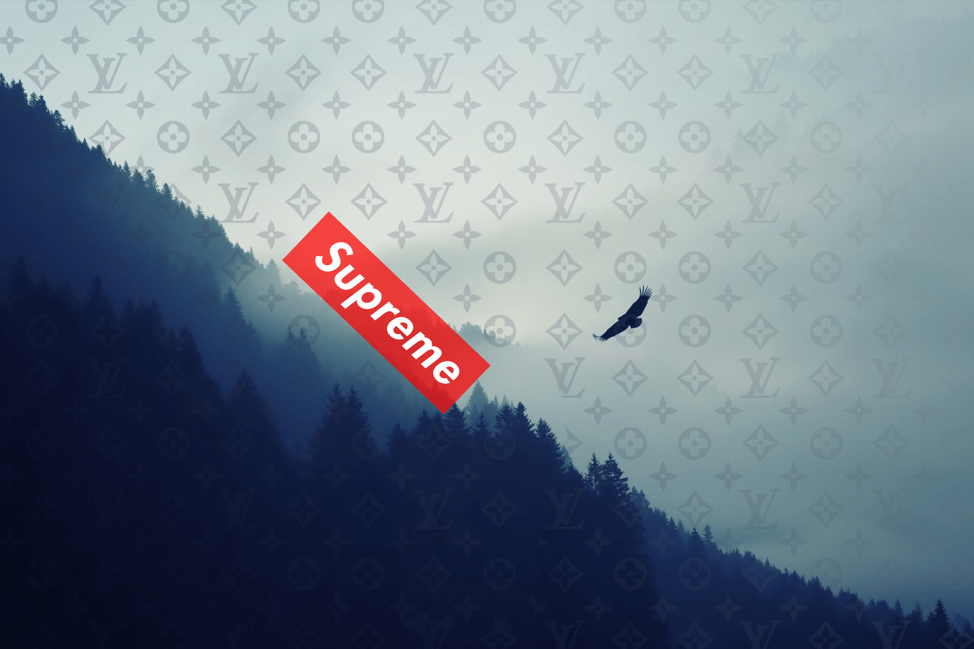 Supreme Louis Vuitton Wallpaper 4k