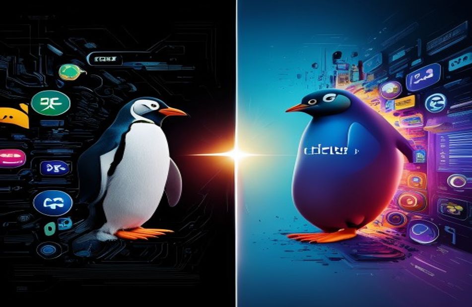 Linux Vs Windows Wallpaper