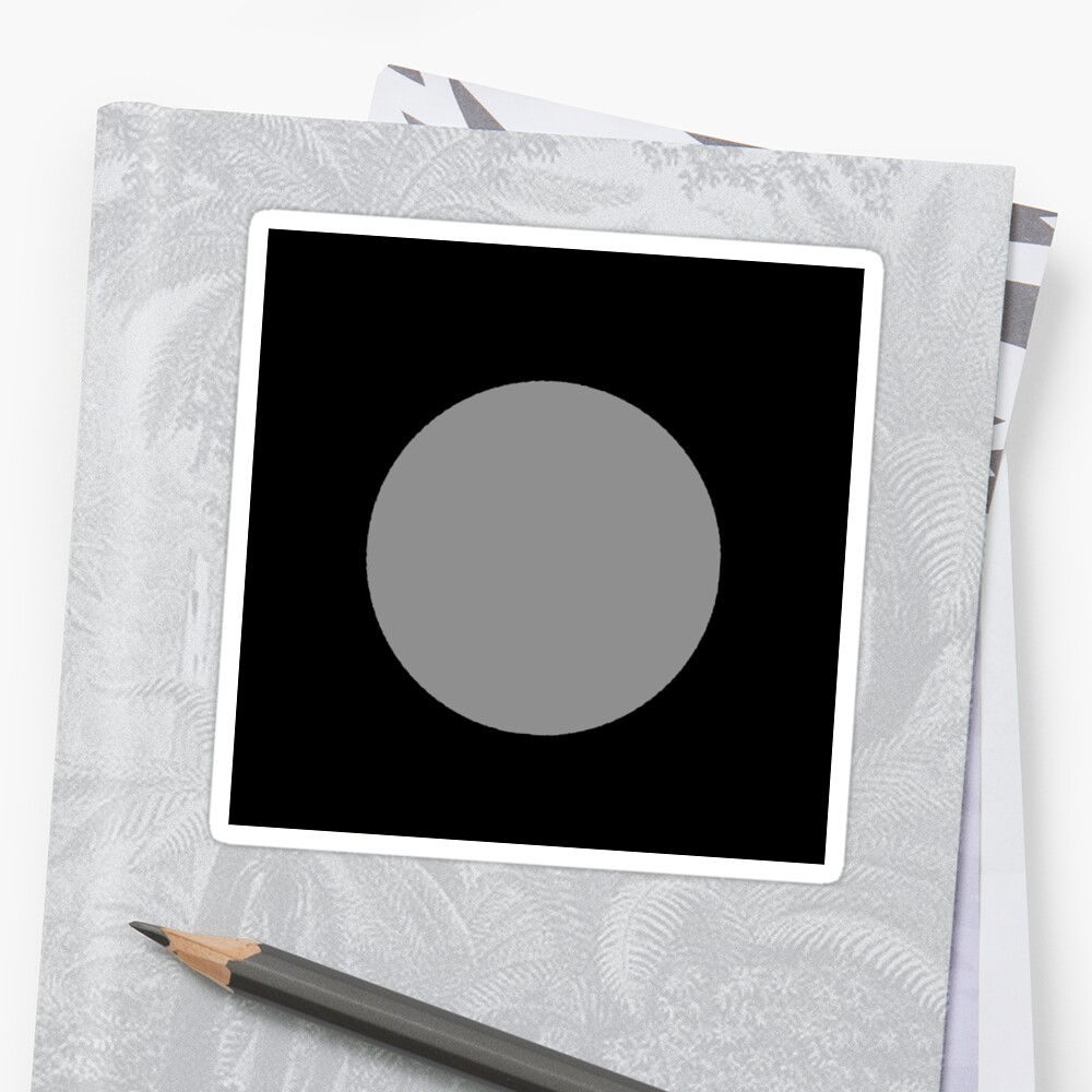 Gamzee Makara Gray Polka Dots On Black Background Sticker By