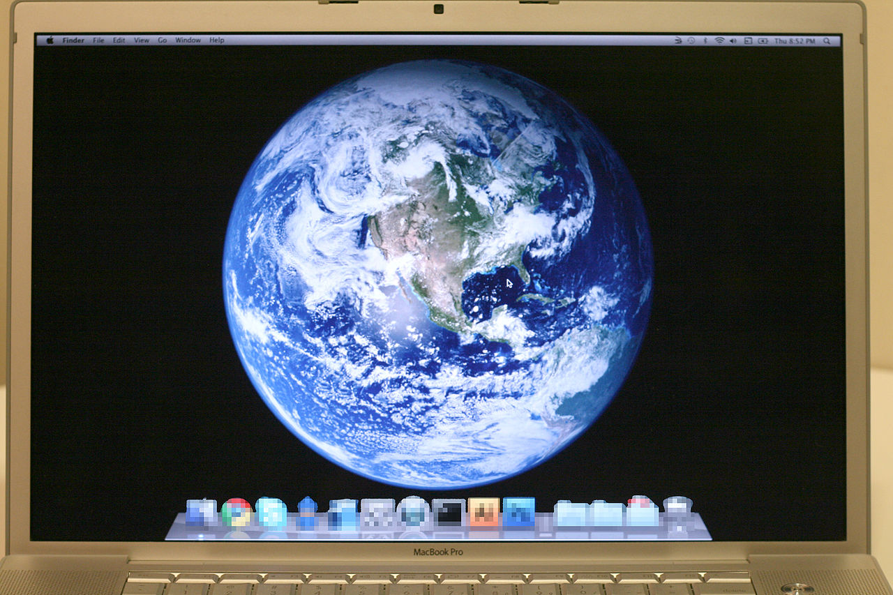 File Macbook Pro Flat Panel Showing Earth Background Jpg