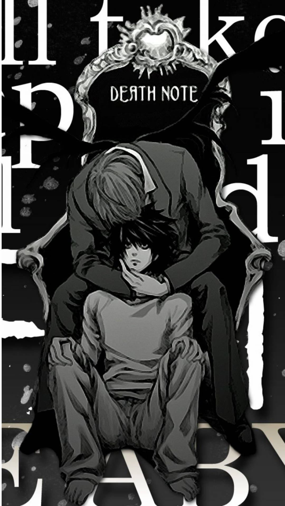 Yagami And L Death Note iPhone Wallpaper
