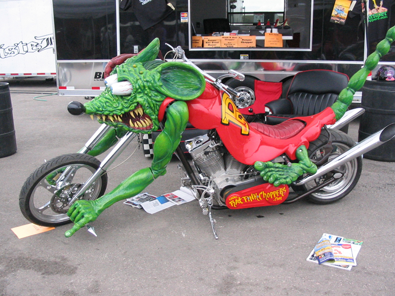 Rat Fink Custom Motorcycle Chopper