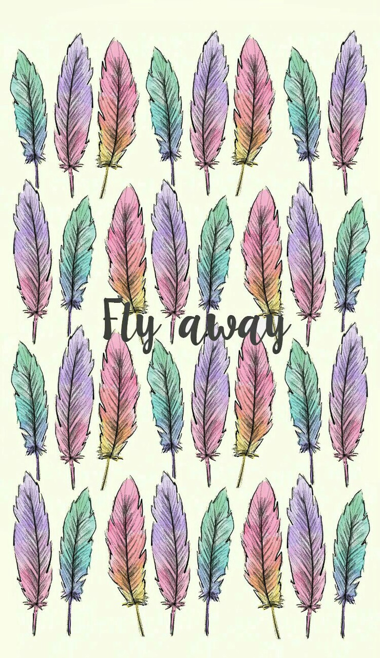 Colors Cute Degraded Feather Feathers Hipster Wallpaper