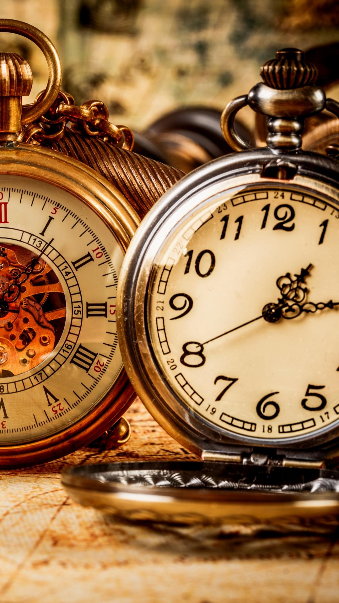 Old Watches Galaxy S5 Wallpaper Vintage Clock