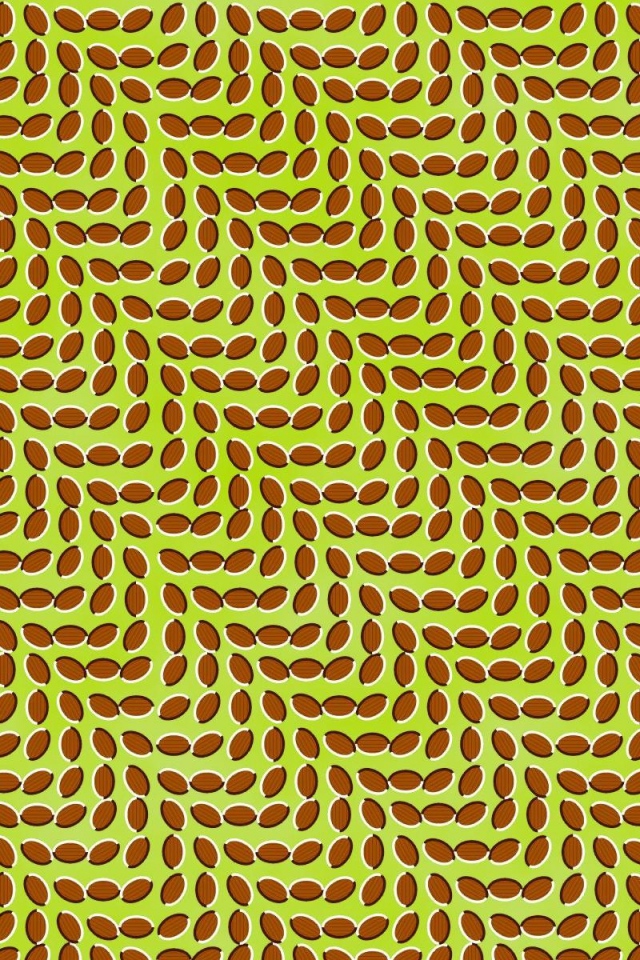 Wallpaper Abstraction Optical Illusion Leaves Movement