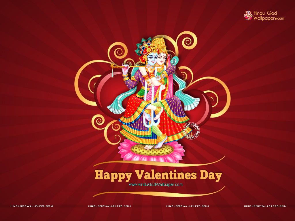 Valentine Day Wallpaper Valentines Radhe Krishna G