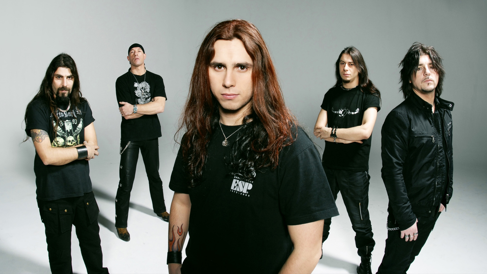 Wallpaper Firewind Band Print Tattoo Look