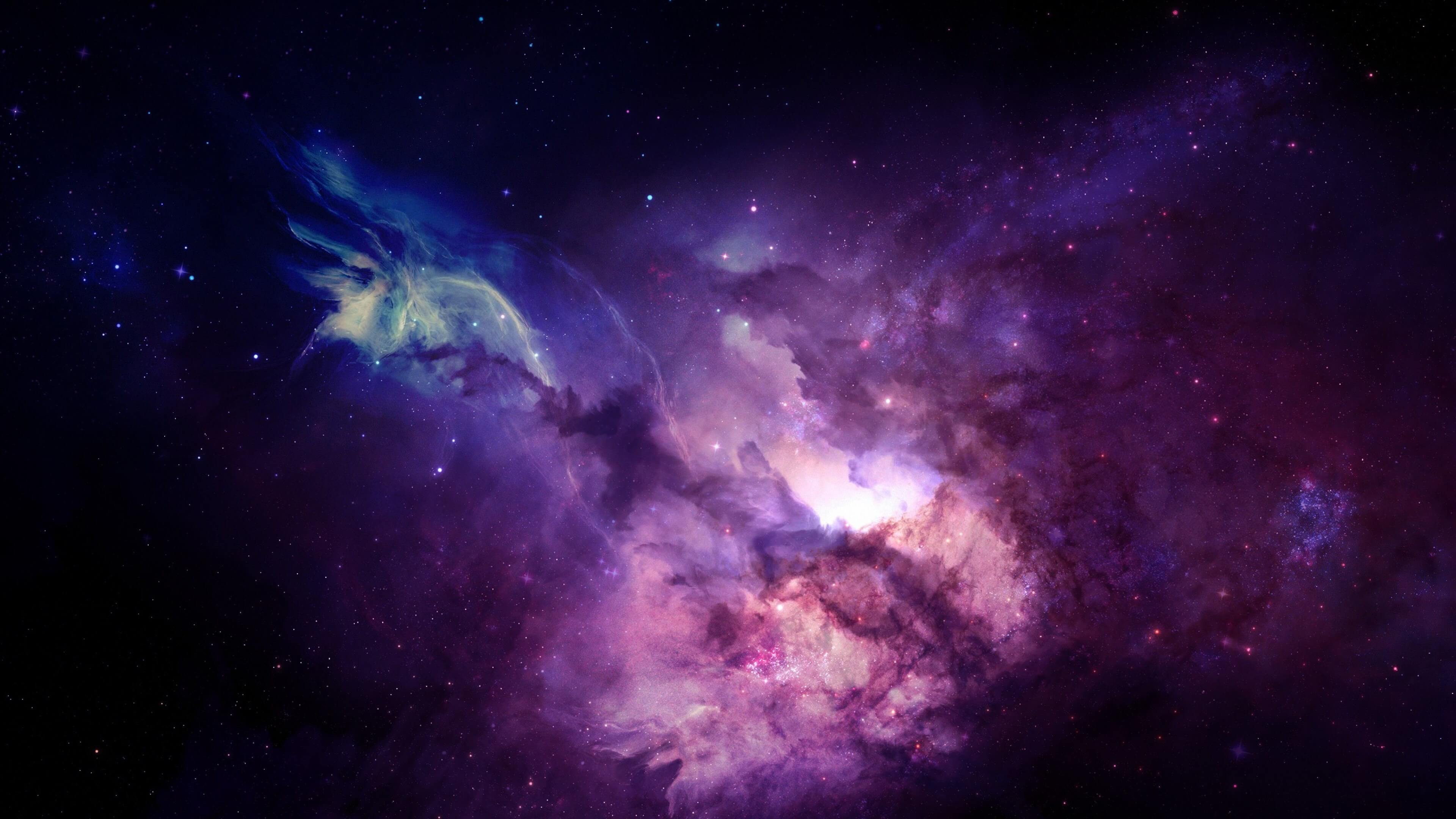 Purple Nebula HD wallpaper for 4K 3840 x 2160   HDwallpapersnet
