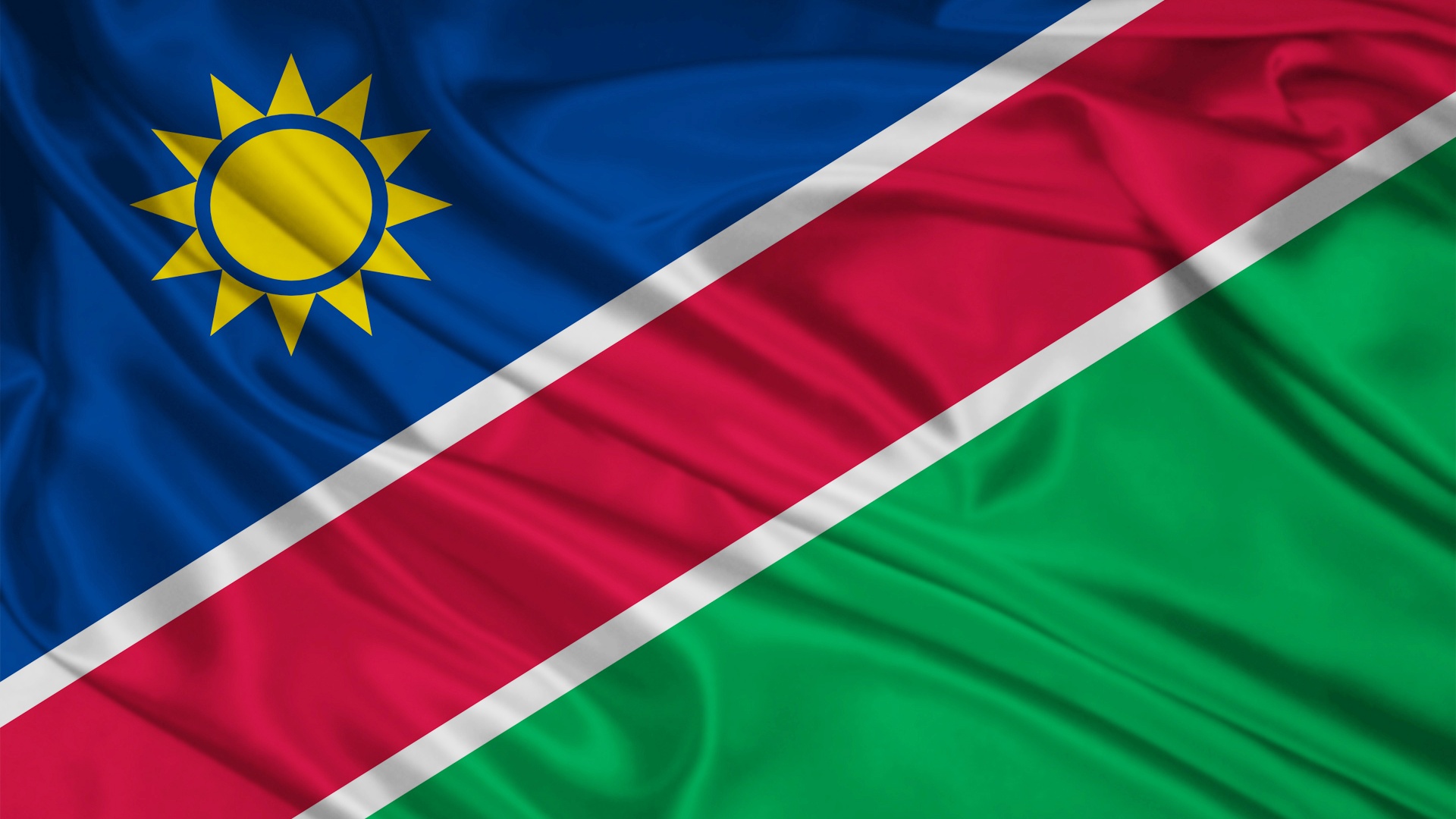 Namibia Flag Desktop Pc And Mac Wallpaper