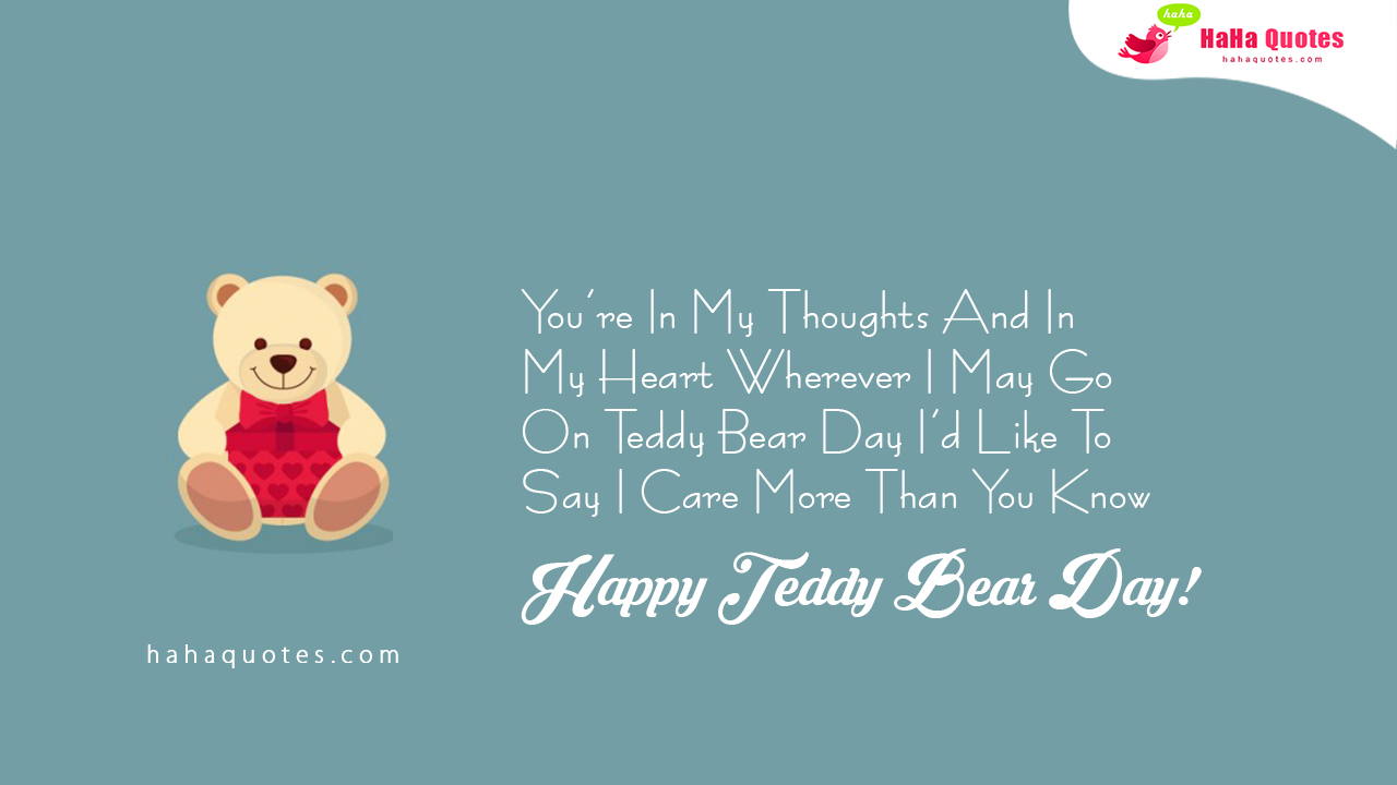 Happy Teddy Day Image HD With Quotes
