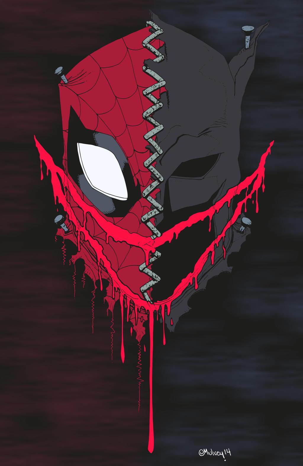 Spider Man Batman By Joe Mulvey Ed02