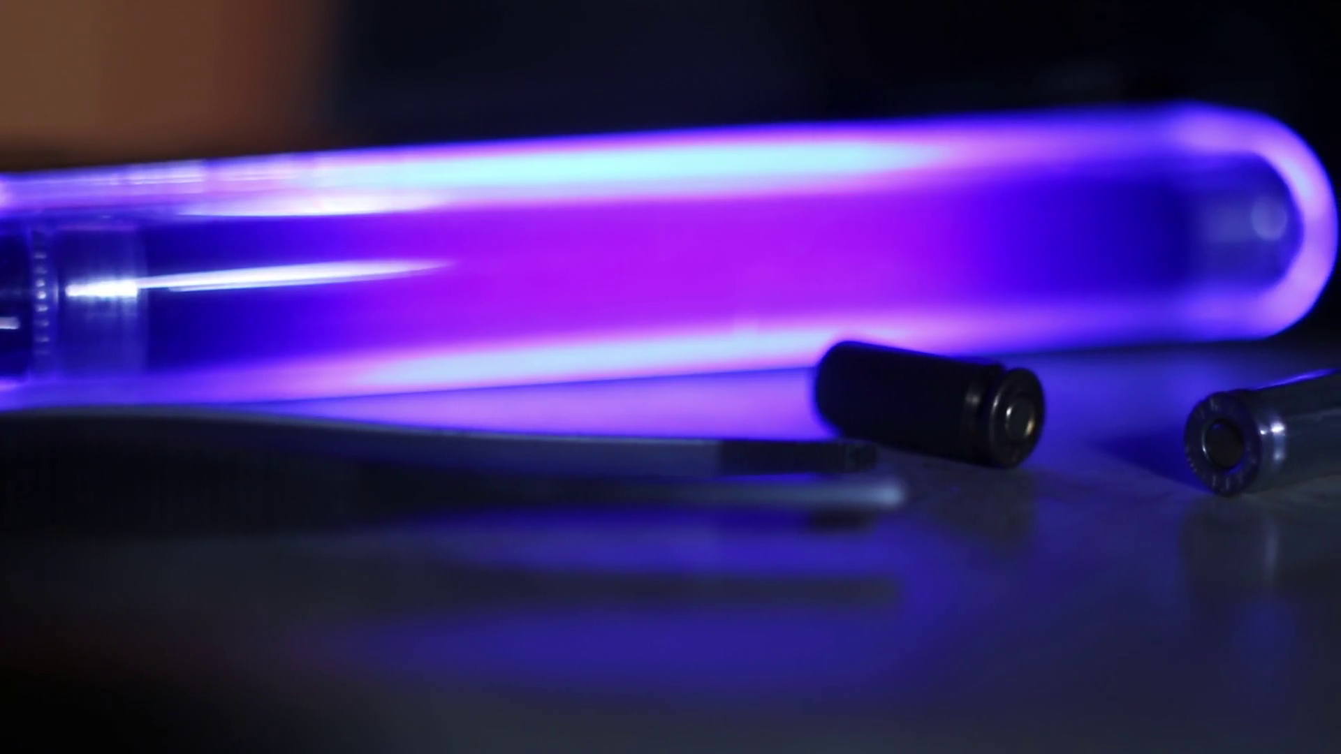 Csi Background Bullets And Uv Lamp Stock Video Footage