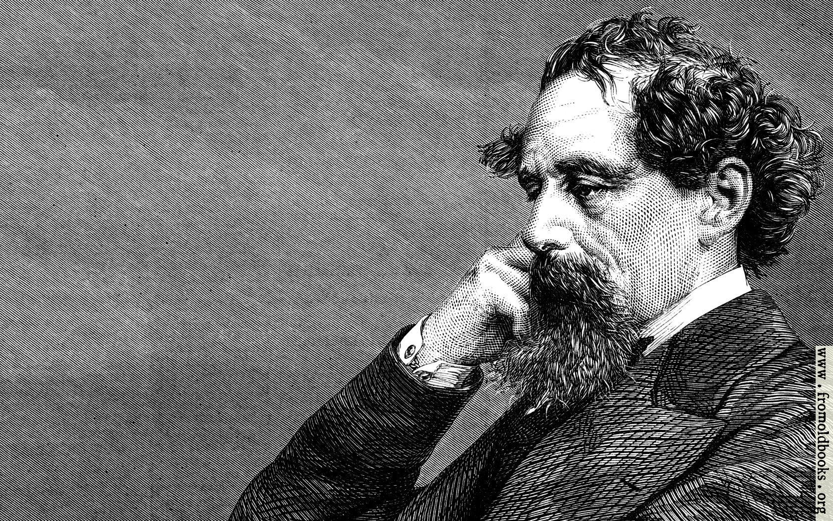 A closer crop of a portrait of Sir Charles Dickens 1680x1050